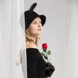 Hat Girls Elegant Woolen Cap Female Autumn Winters Fedoras Hats