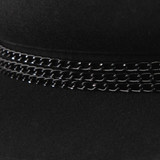 Autumn Winter New Octagonal Hat Women's Fashion Chain Wool Cap Female