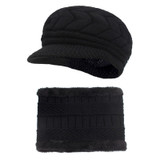 Skullies Beanies Women Knitted Hat Scarf Female Winter Hats