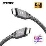 100W Type C Cable USB 3.1 Gen 2 10Gbps Fast Charging USB3.2 C To C For Thunderbolt 3