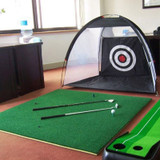 Foldable Golf Hitting Cage Training Aids Indoor Outdoor Sports Golf Cage Swing Trainer