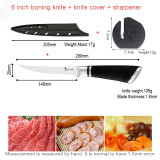 Stainless Steel Fishing Knife Kitchen Bone Meat Fish Sushi Knife