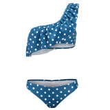 One Shoulder Swimsuit Ruffle Swimwear Women Sexy Bikinis