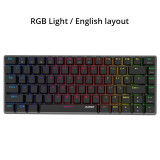 Keyboard wired Russian/English layout RGB/1 color backlight 82-key conflict-free