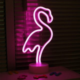 Fashion LED Neon Sign Light Home Decor Flamingo Moon Unicorn Heart