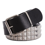 Shiny Pyramid Fashion Rivet Belt Men&Women's Studded Belt