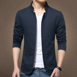 Mens Jackets Fashion Mens Cotton Slim Windbreaker Jackets Coats