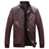 Vintage Motorcycle Jacket Men Fashion New Biker Leather Jacket