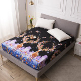 MECEROCK New Printing Bed Mattress Cover Waterproof Mattress Protector Pad Fitted Sheet