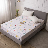 MECEROCK New Printing Bed Mattress Cover Waterproof Mattress Protector Pad Fitted Sheet