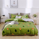 Classic bedding set 5 size grey blue grid summer bed linen 4pcs/set duvet cover set