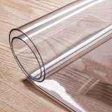 PVC Transparent Tablecloth Soft Glass Rectangle Waterproof table Oil cloth Table Cover Decor Kitchen Table cloth With Pattern