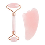 Rose Quartz Roller Slimming Face Massager Lifting Tool Natural Jade Facial Massage Roller Stone