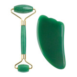Rose Quartz Roller Slimming Face Massager Lifting Tool Natural Jade Facial Massage Roller Stone
