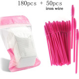 HMQ Disposable Silicone Gel Eyelash Brush Comb Mascara Wands Eye Lashes Extension