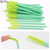 HMQ Disposable Silicone Gel Eyelash Brush Comb Mascara Wands Eye Lashes Extension