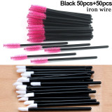 HMQ Disposable Silicone Gel Eyelash Brush Comb Mascara Wands Eye Lashes Extension