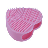 1Pcs Silicone Brush Egg Heart Brushes Cleaning Tools Makeup Brush Cleaner Scrubber