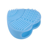 1Pcs Silicone Brush Egg Heart Brushes Cleaning Tools Makeup Brush Cleaner Scrubber