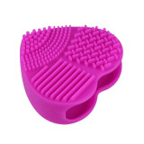 1Pcs Silicone Brush Egg Heart Brushes Cleaning Tools Makeup Brush Cleaner Scrubber