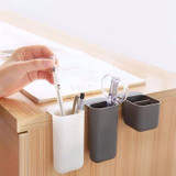 Durable Self-adhesive Pen Holder Desktop Organizer Storage Holder Container