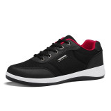 OZERSK Men Sneakers Fashion Casual Leather Breathable Shoes