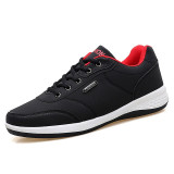 OZERSK Men Sneakers Fashion Casual Leather Breathable Shoes