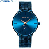 Mens Watches Top Brand Luxury Quartz Watch Men Casual Slim Mesh Steel Waterproof Sport Watch Relogio Masculino