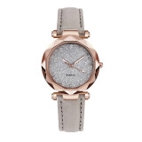 Casual Women Romantic Starry Sky Wrist Watch Leather Rhinestone Designer Ladies
