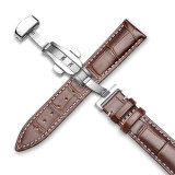 Watchband 18mm 19mm 20mm 21mm 22mm 24mm Calf Genuine Leather Watch Band Alligator Grain Watch Strap