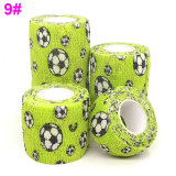 1 pcs Printed Medical Self Adhesive Elastic Bandage 4.5m Colorful Sports Wrap Tape for Finger Joint Knee First Aid Kit Pet Tape