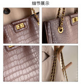 Crocodile pattern Crossbody bag 2020 Fashion New High Quality Leather Women's Designer Handbag Lock Chain Shoulder Messenger bag