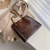 Crocodile pattern Crossbody bag 2020 Fashion New High Quality Leather Women's Designer Handbag Lock Chain Shoulder Messenger bag