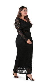 4xl vintage elegant lace dress winter 2019 big size evening women dress party night bodycon slim long dress plus size maxi dress