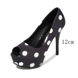 Pumps women shoes platform heels peep toe woman shoes ladies office shoes women Wave point Party Shoes