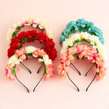 2019 Bohemia Women Fashion Flower Headband Bride Wedding Party Headhoop Ladies Girl Headdress Beach Headwear Hair Accessories 2019 Bohemia Women Fashion Flower Headband Bride Wedding Party Headhoop Ladies Girl Headdress Beach Headwear Hair Accessories