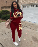Multicolor Women Tracksuits Sports Set Big tongue Sweatsuit Outfit 2 Piece Set