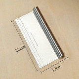 Stainless Steel Cake Scraper Pastry Cutters Baking Cake Cooking Dough Scraper Fondant Spatulas Edge DIY Baking Decorating Tools