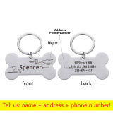 9itech Personalized Collar Pet ID Tag Engraved Pet ID Name for Cat Puppy Dog Tag Pendant Keyring Bone Pet Accessories 9itech Personalized Collar Pet ID Tag Engraved Pet ID Name for Cat Puppy Dog Tag Pendant Keyring Bone Pet Accessories