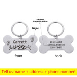 9itech Personalized Collar Pet ID Tag Engraved Pet ID Name for Cat Puppy Dog Tag Pendant Keyring Bone Pet Accessories 9itech Personalized Collar Pet ID Tag Engraved Pet ID Name for Cat Puppy Dog Tag Pendant Keyring Bone Pet Accessories