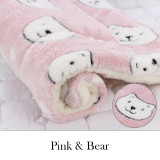 9itech Soft Flannel Thickened Pet Soft Fleece Pad Pet Blanket Bed Mat For Puppy Dog Cat