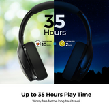 9itech H19 IPO Wireless Bluetooth Headphones ANC Active Noise Cancelling Headset with Carrying Bag for Huawei Iphone Galaxy Phones