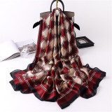 New Design Brand Silk Scarves Summer Women Shawls and Wraps Print Hijabs Scarfs