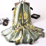 New Design Brand Silk Scarves Summer Women Shawls and Wraps Print Hijabs Scarfs