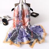 New Design Brand Silk Scarves Summer Women Shawls and Wraps Print Hijabs Scarfs