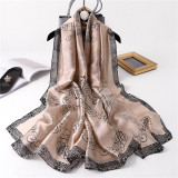 New Design Brand Silk Scarves Summer Women Shawls and Wraps Print Hijabs Scarfs
