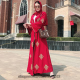 Open Dubai Abaya Kimono Cardigan Muslim Hijab Dress Kaftan Abayas Islamic Clothing