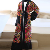 Kaftan Dubai Abaya Kimono Cardigan Plus Size Hijab Muslim Dress Abayas