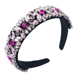 Baroque Full Crystal Hair Bands For Women Luxury Padded Diamond Headband Baroque Full Crystal Hair Bands For Women Luxury Padded Diamond Headband