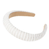 Baroque Full Crystal Hair Bands For Women Luxury Padded Diamond Headband Baroque Full Crystal Hair Bands For Women Luxury Padded Diamond Headband